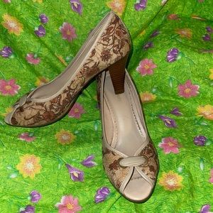 Laura Ashley Peep Toe Pumps